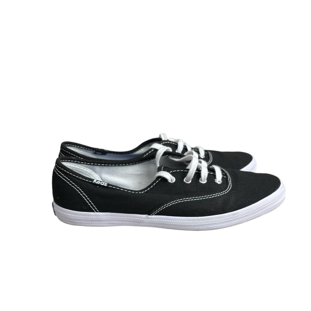 Keds Women’s Shoes Narrow (Slim)Black Canvas Champion Sneakers 34100 Size 7S - Picture 3 of 11